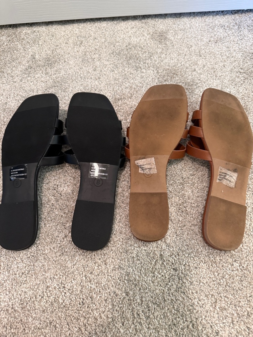 Universal Thread Woven Slide Sandals in Black and Brown - Picture 2 of 2